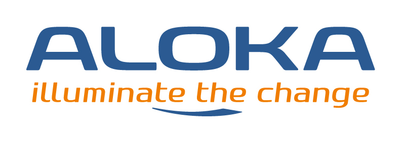 Логотип Aloka